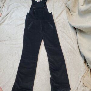 Vintage Levis Black Corduroy Outdoor Winter Insulated Ski Snow Bib Overall Men M